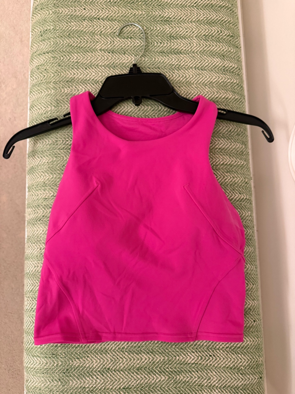 Women’s Hot Pink Cropped Sleeveless Tank Top